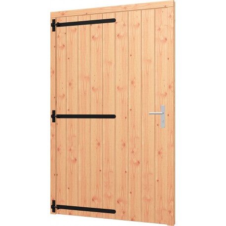 Opgeklampte deur enkel XL - onbehandeld 1200x2100 | 1335x2170 kozijn // 